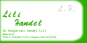 lili handel business card